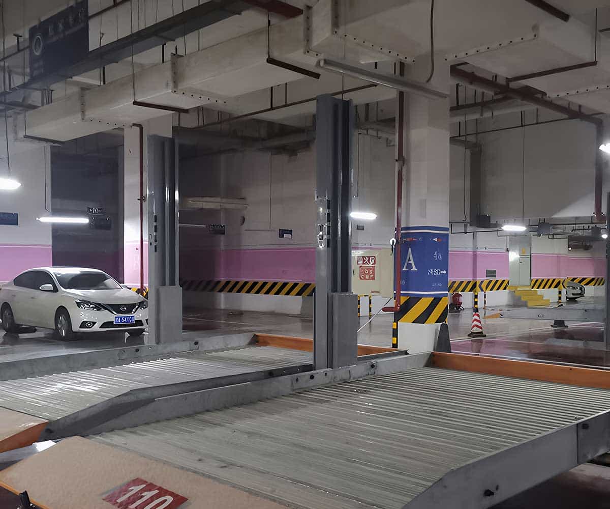 兩柱機械式停車位結構的基本特點